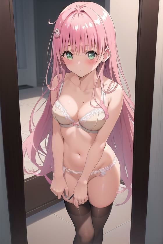 サンプル画像4:【ララにお願いしてみた】 「To L〇VEる -と〇ぶる」のララ・サ〇リン・デビルー〇のイラスト・CG集  ＃2(美女の小指) [d_579533]