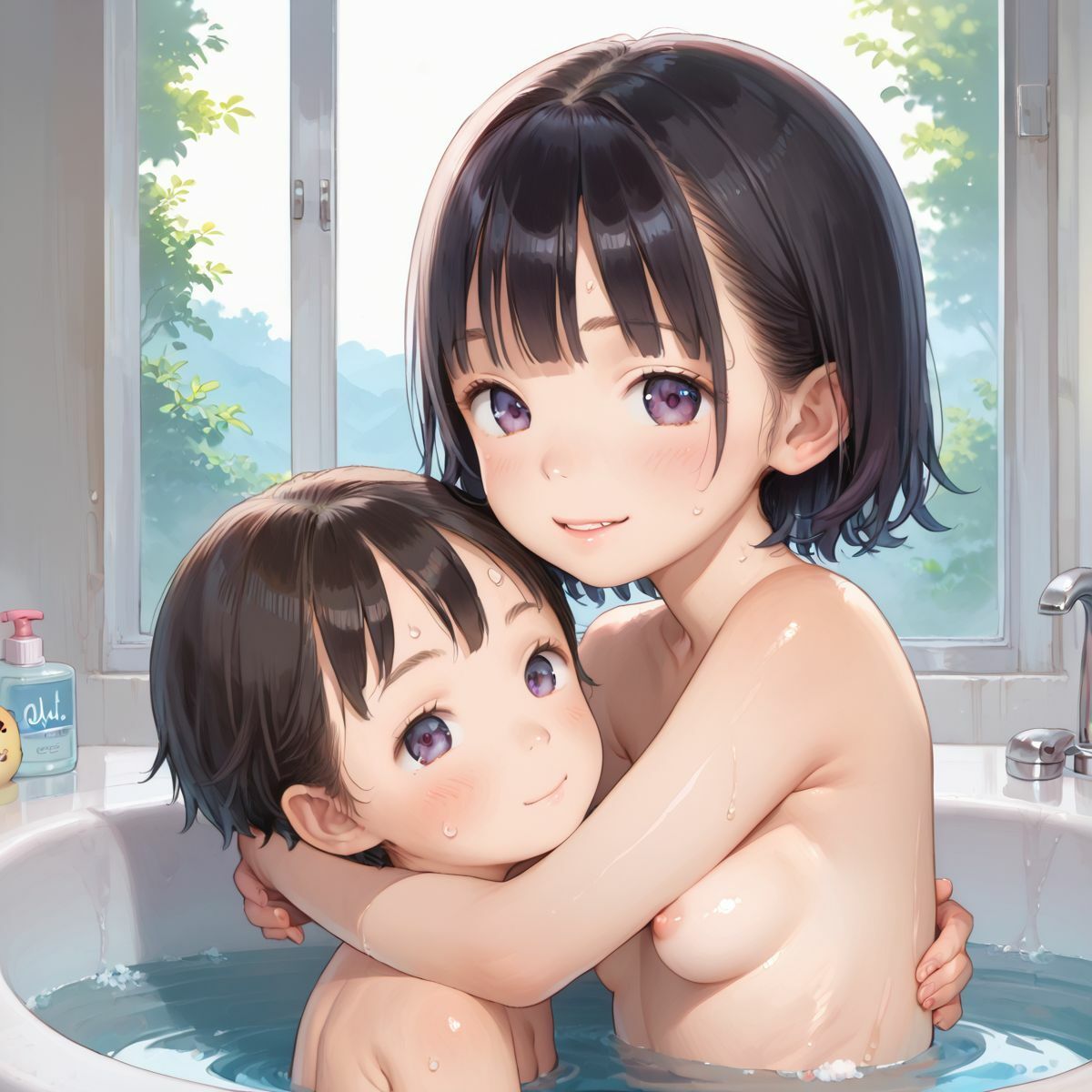 ちっぱい義妹とお風呂でいちゃらぶ中出しSEX039