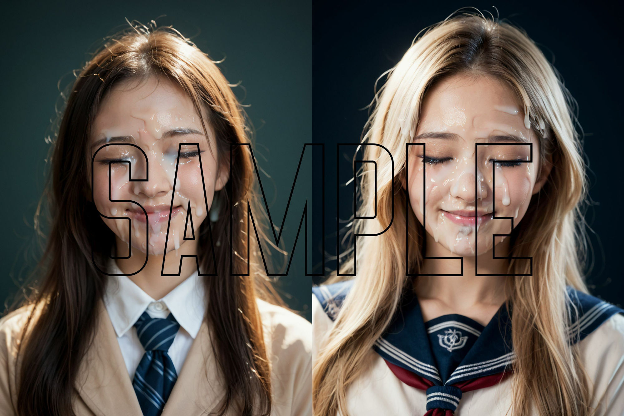 サンプル画像2:ぶっかけ卒業アルバム(B.B.I (Bukker’s BUKKAKE Images)) [d_579636]