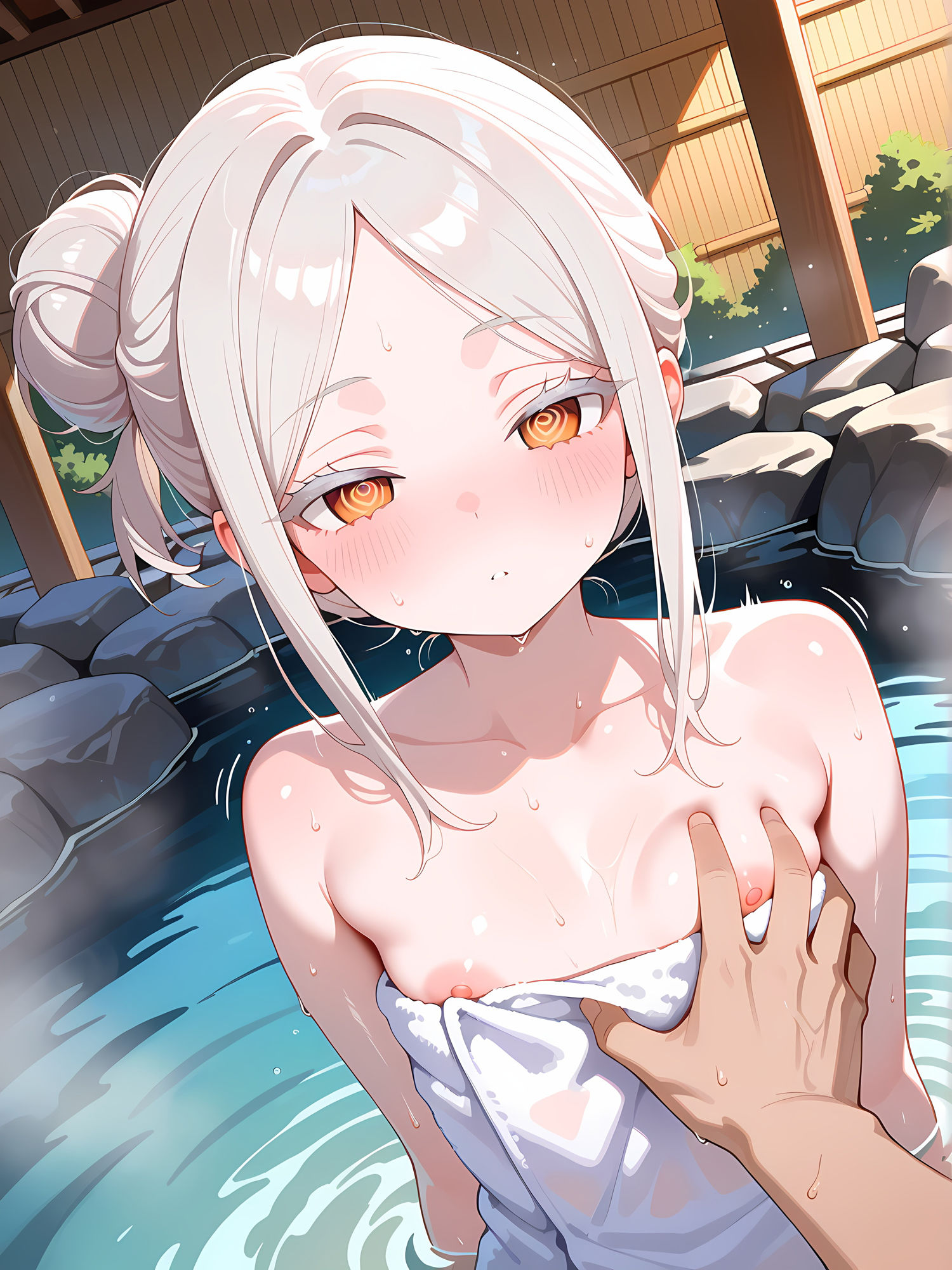 サンプル画像4:催○使って他人の彼女と温泉ックス！3(にょすらもっち) [d_579769]