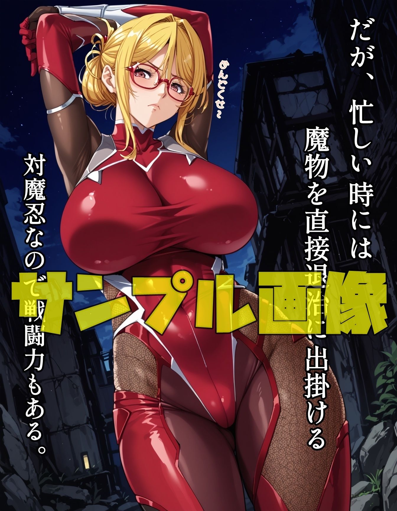 戦闘に向いて無い眼鏡対魔忍 画像1