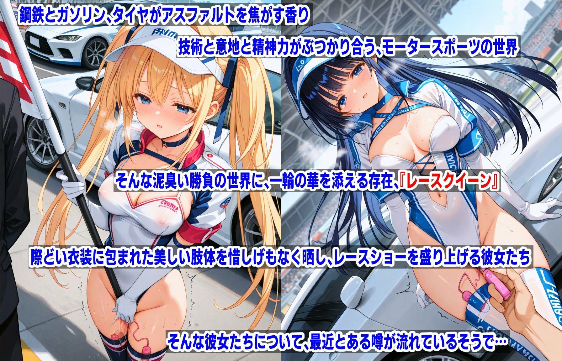 サンプル画像1:AIレオタード少女CG集vol.3 レースクイーン×バイブレーション(mugi) [d_579852]