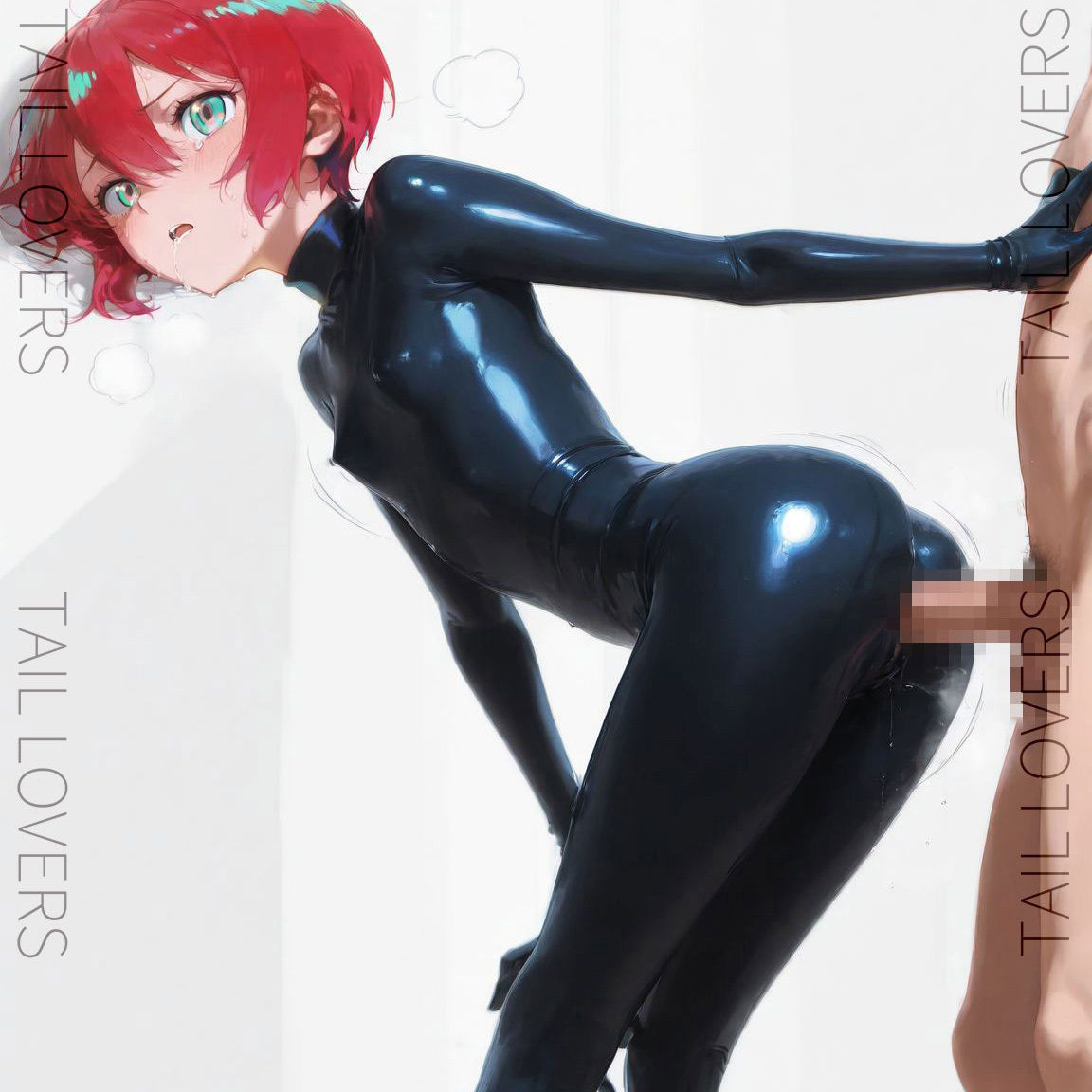 変態ぴっちりクラバスーツ|Ballet Heels & Latex Bodusuit【83枚】 画像8
