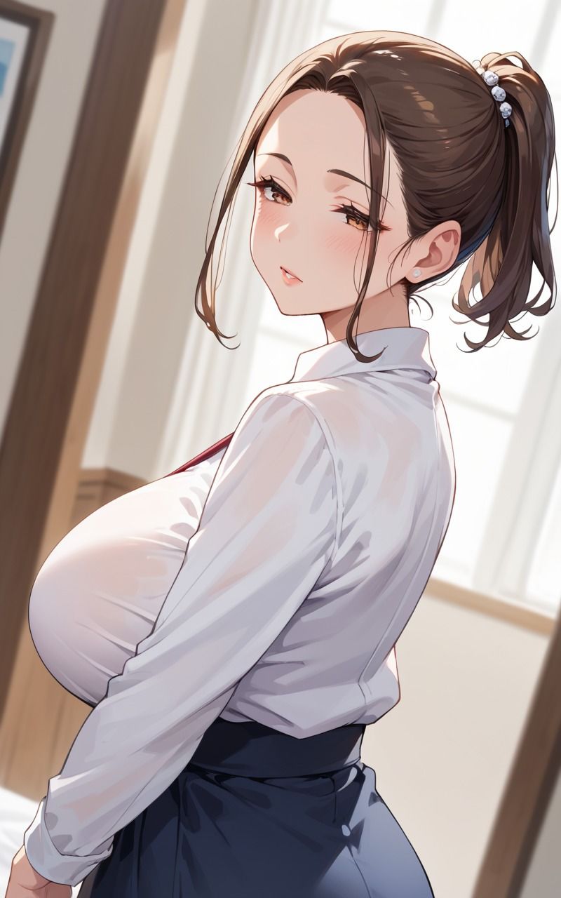 巨乳ママと孕ませ浮気セックス 画像1