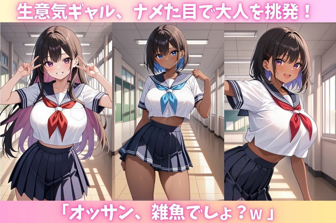 【エロ漫画】ナメギャル 巨根で完全屈服!プライド崩壊の快楽地獄!1