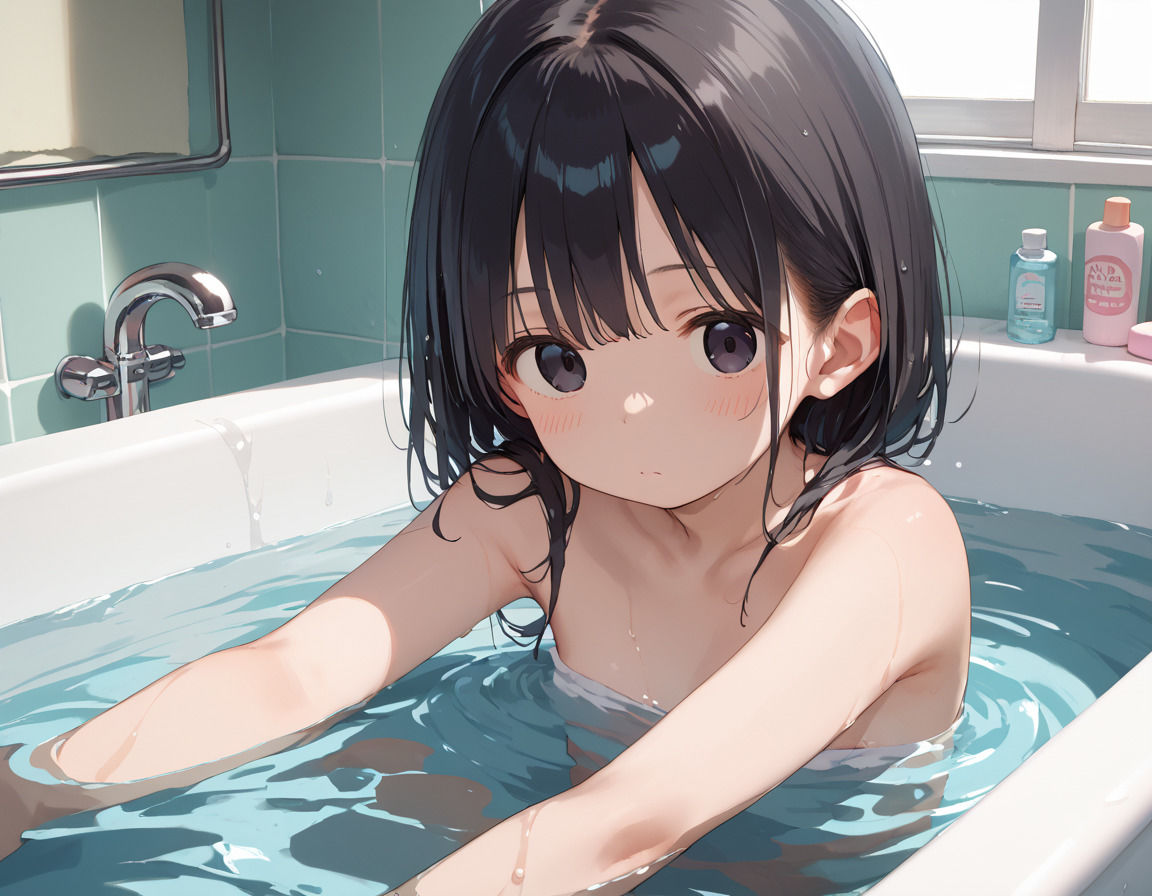 【エロ漫画】ロリ生徒混浴セックス〜修学旅行の夜に性指導してあげた〜7