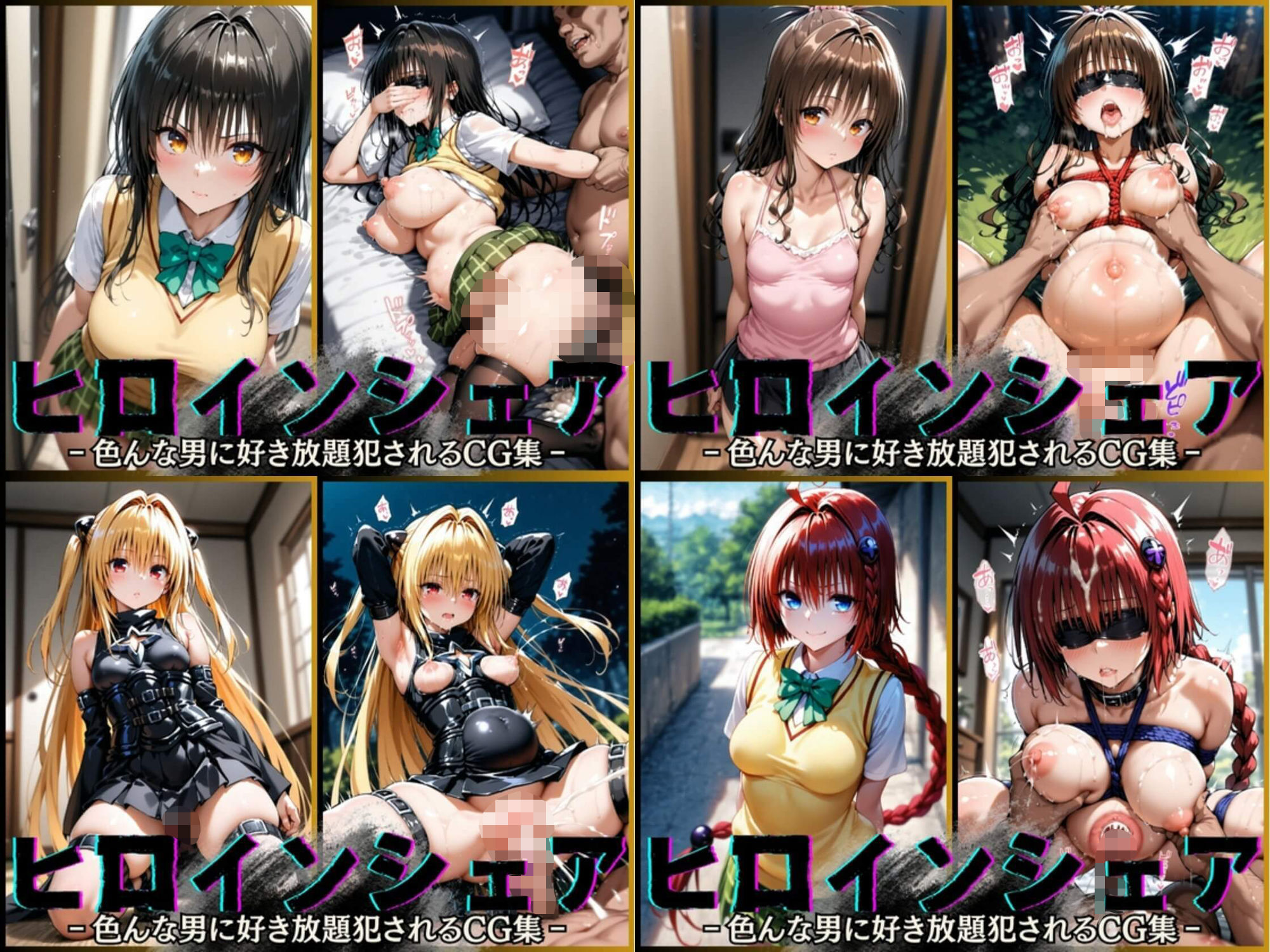 ヒロインシェア‐色んな男に好き放題〇されるCG集‐ToL〇VEる総集編【全1000枚】 画像2
