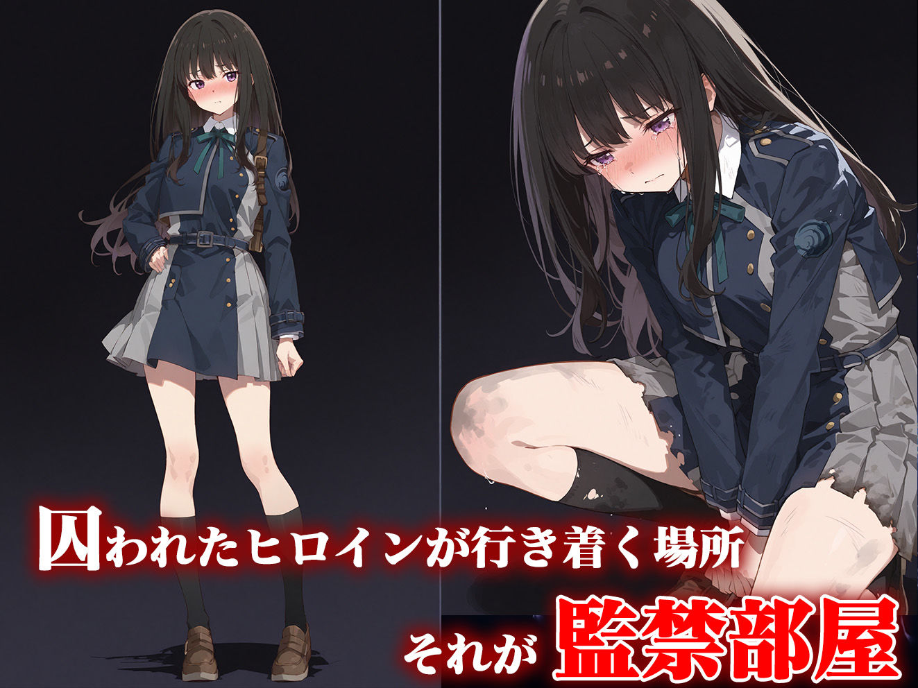 サンプル画像1:敗北ヒロイン監禁部屋-井〇上たきな編-(白濁製作所) [d_580009]