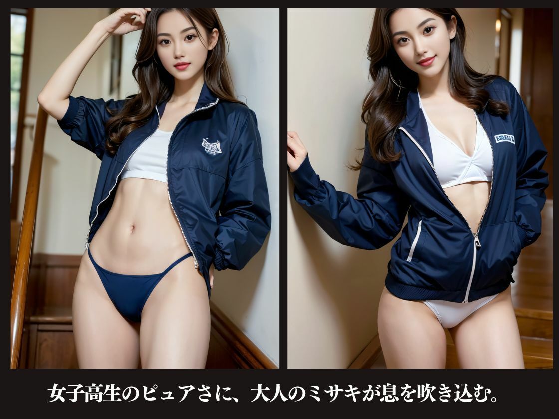 サンプル画像4:MISAKIがJKコスプレに挑戦してみたら…(S級パラダイス) [d_580034]