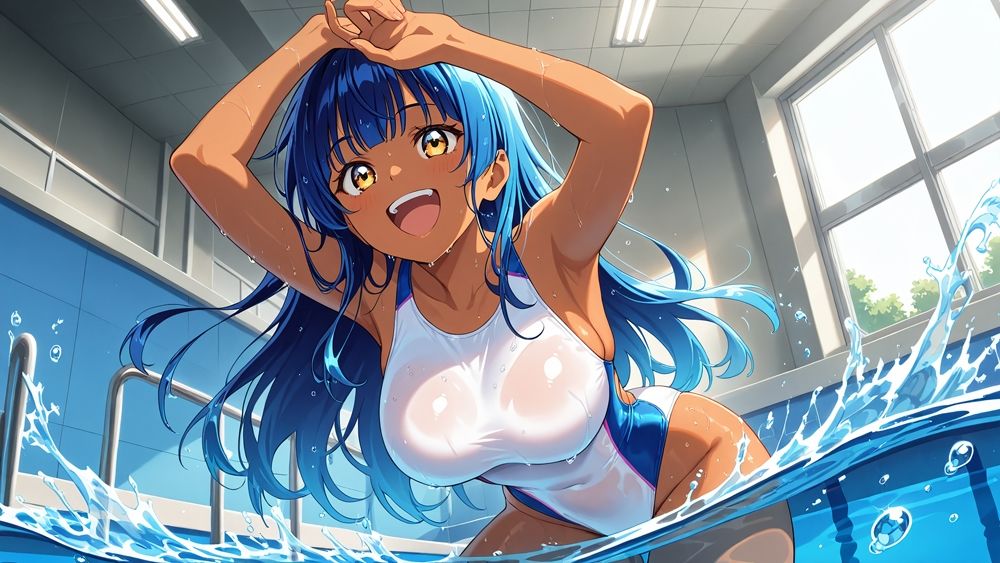 競泳部褐色姉妹が顧問と水着のまま孕ませ交尾【4K】【400枚】 画像4