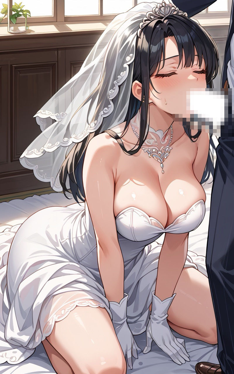 サンプル画像1:結婚初夜から花嫁を寝とった話。〜NTR・寝取られ〜(どーてーちゃん) [d_580113]