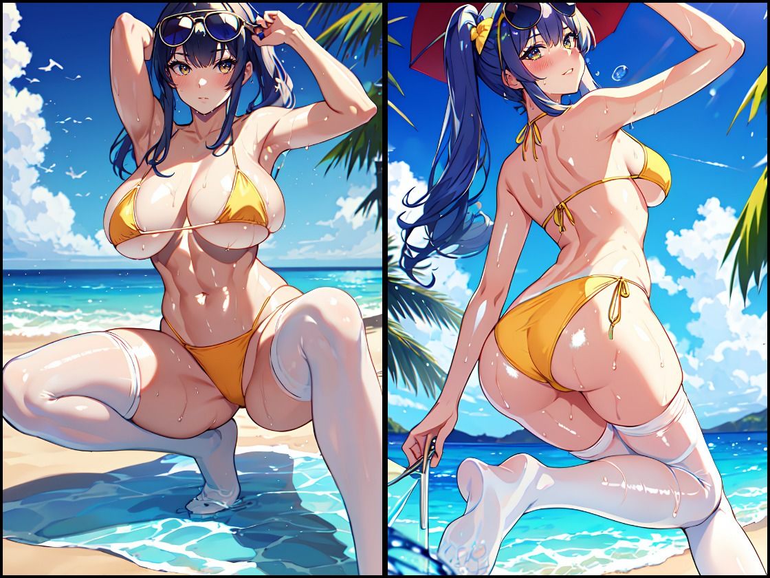 サンプル画像2:ア〇レン ザ〇andポー〇 びしょ濡れスケベCG集 4k高画質(つるさん) [d_580157]