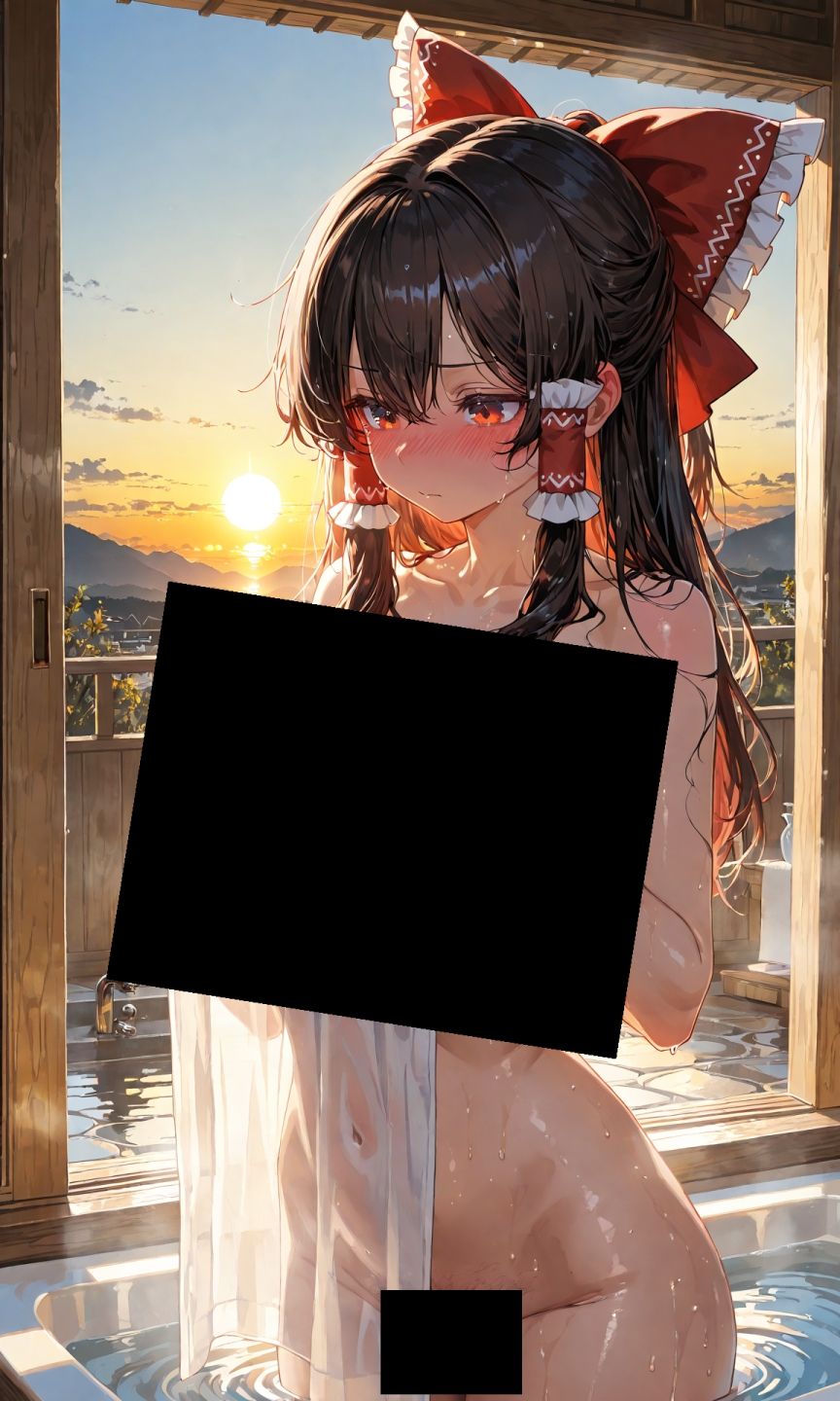 魔理沙は霊夢のえっちな写真を撮りたいようです。vol.55〜春の晴れた朝の風呂編〜 画像10
