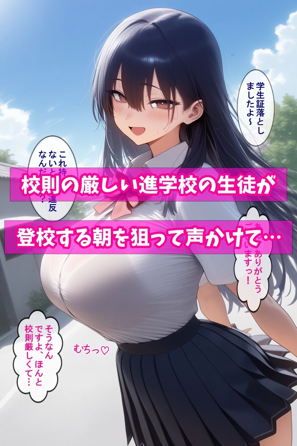 サンプル画像1:遅刻厳禁の進学校の生徒はイタズラされても抵抗できない(フツメン屋) [d_580426]