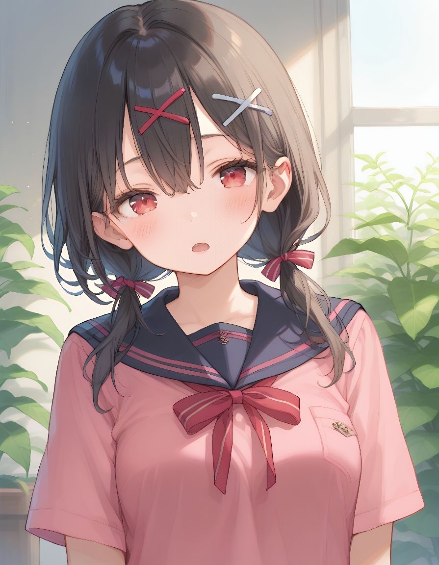 サンプル画像1:【萌えエロ】真面目そうな黒髪おさげちゃんの恥らいえっちが可愛いすぎる。2(ひかるーな) [d_580485]