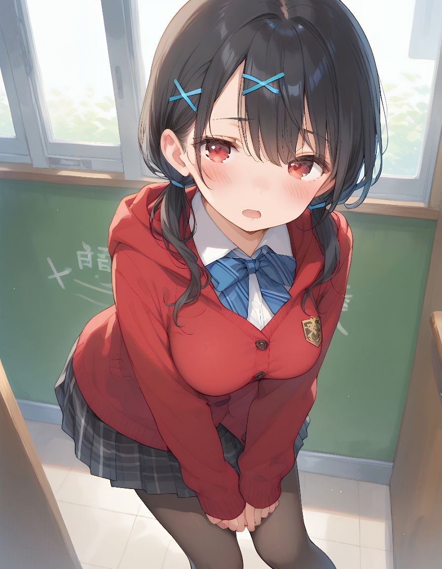 サンプル画像1:【萌えエロ】真面目そうな黒髪おさげちゃんの恥らいえっちが可愛いすぎる。3(ひかるーな) [d_580492]