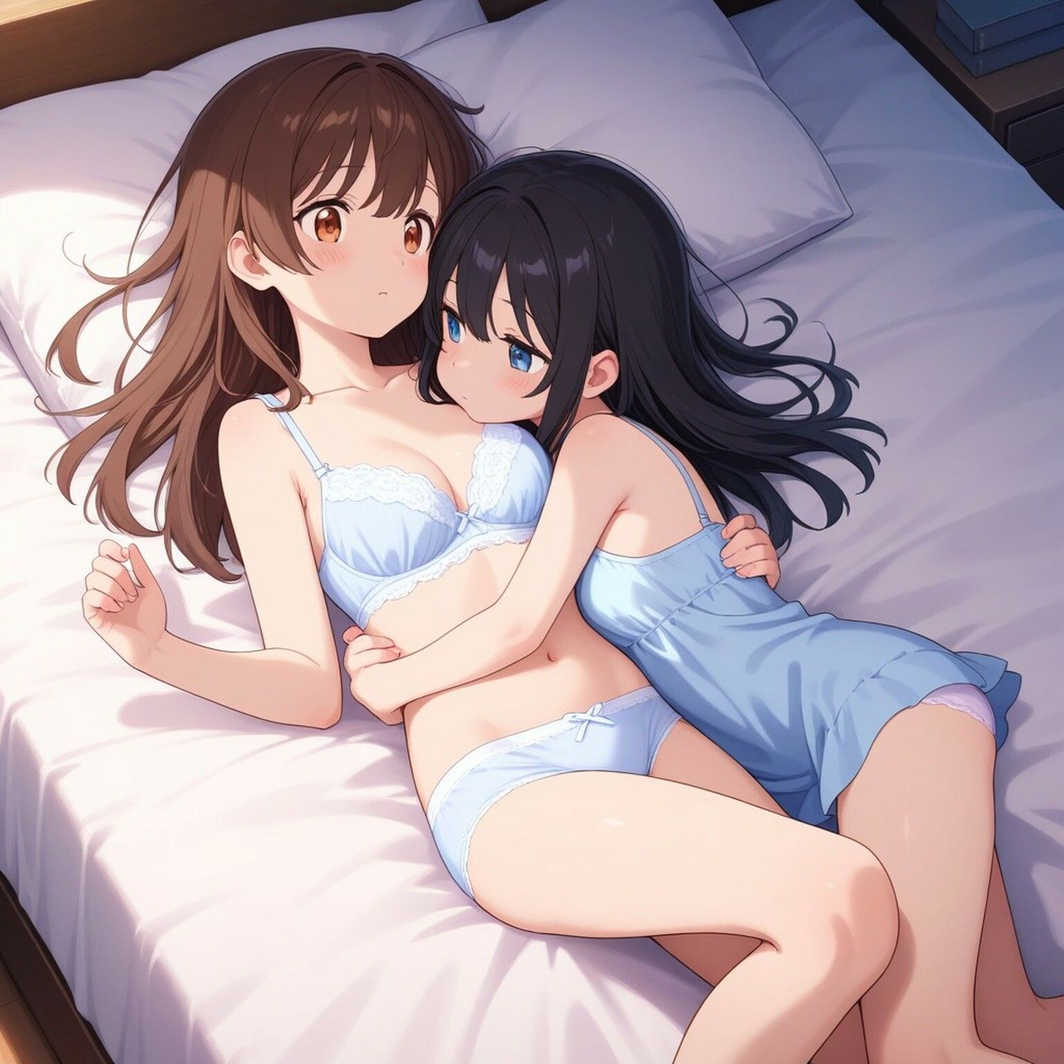 サンプル画像3:レズ女子校生【AIイラスト集】(ネコネコガール) [d_580511]