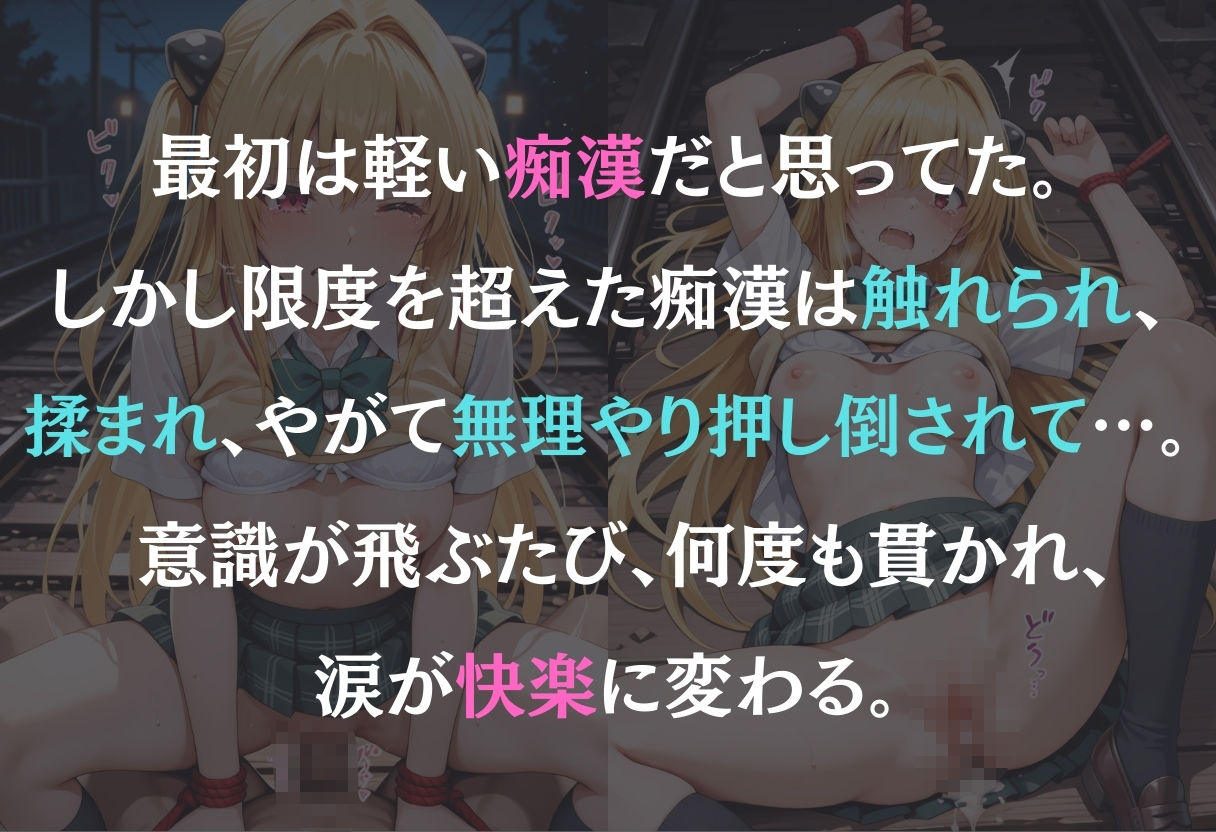サンプル画像1:痴●鉄道  〜金色の闇（ヤミ）〜(オンナの館) [d_580855]