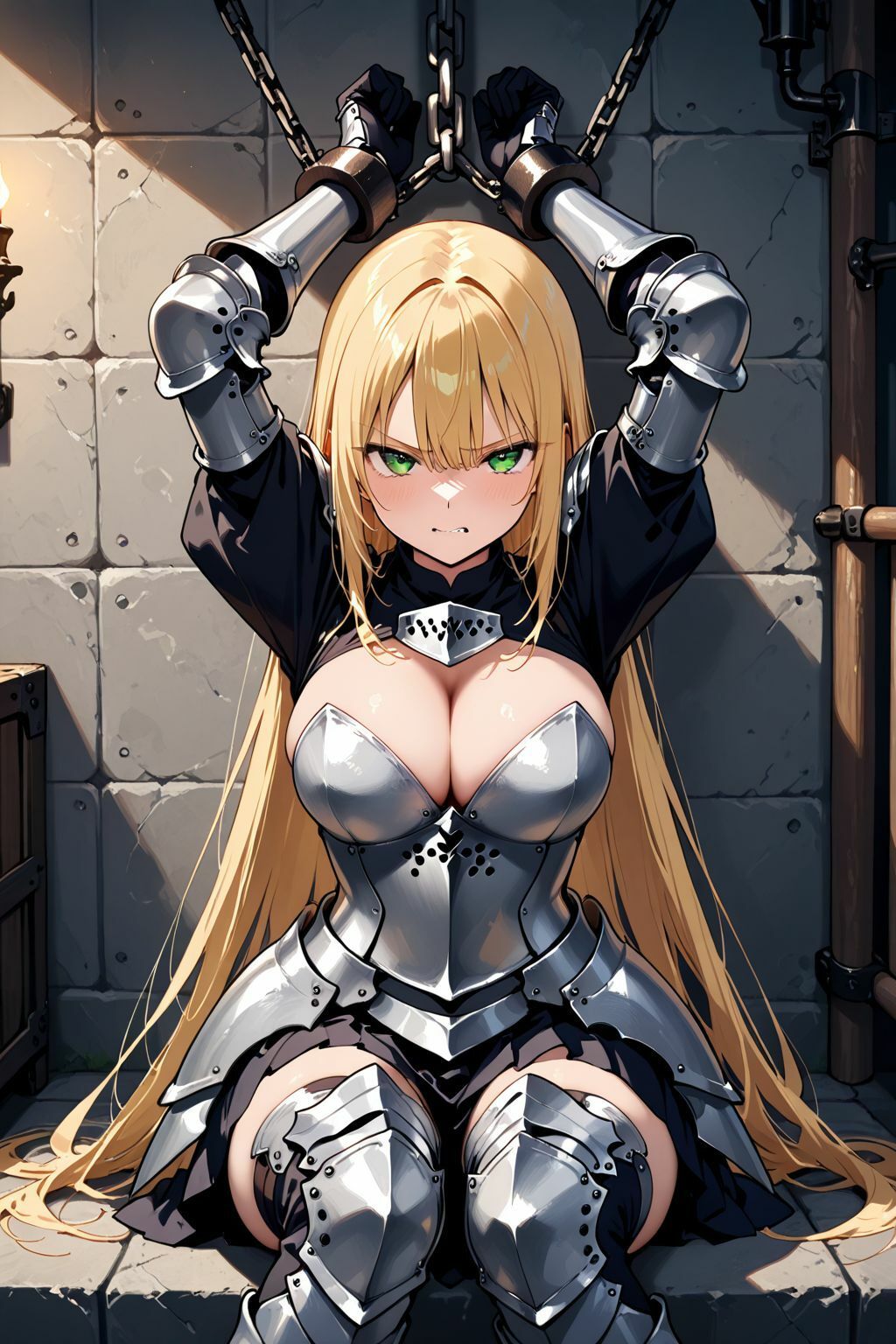 サンプル画像1:捉えられた敗戦国の女騎士は終わらぬ中出しに快楽堕ちする件(肉欲の園) [d_580885]