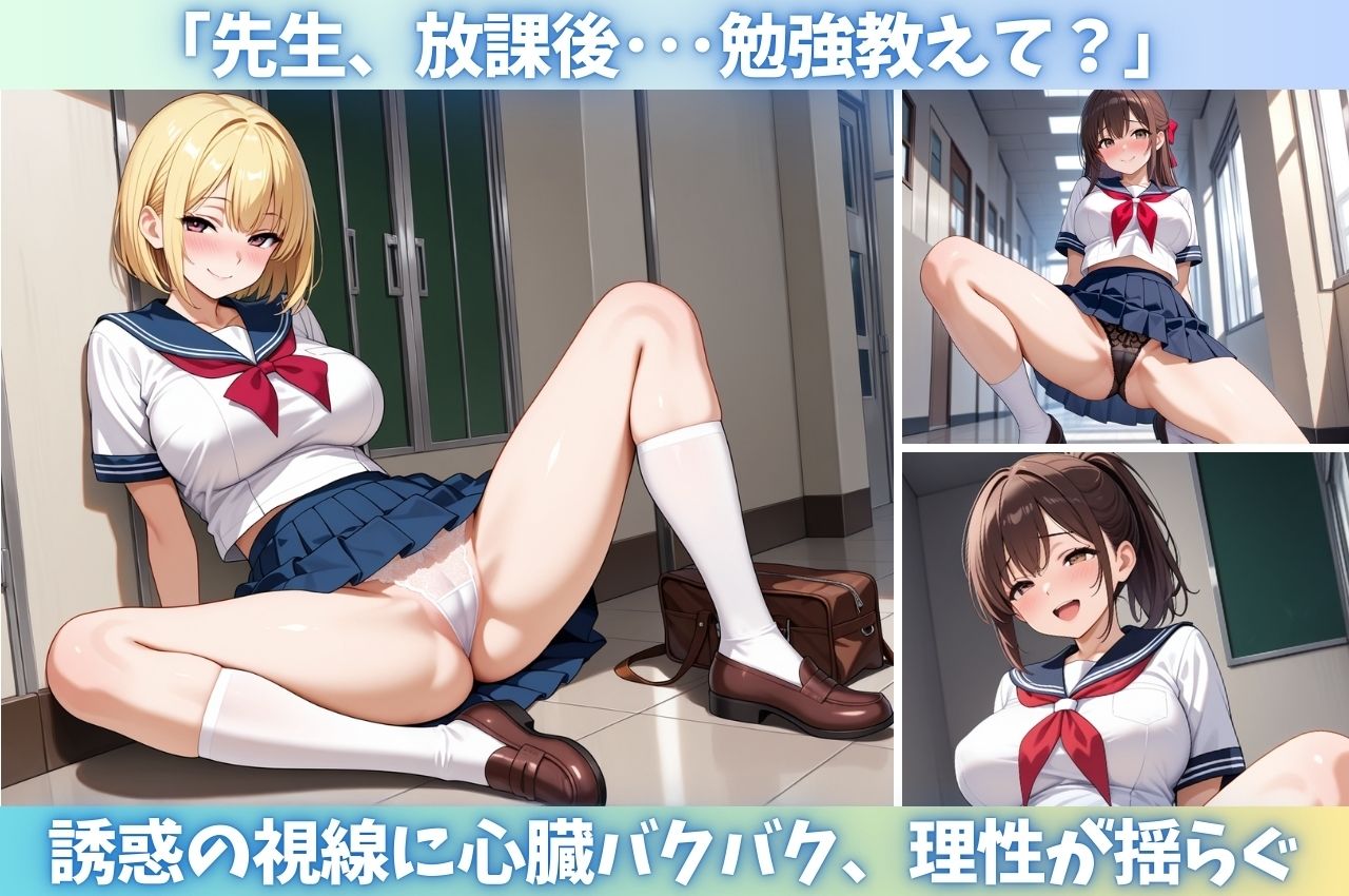 サンプル画像2:教え子の無垢な誘惑 禁断の挿入祭！いつでもどこでもハメ尽くし！(AIはむはむアニメ) [d_580973]