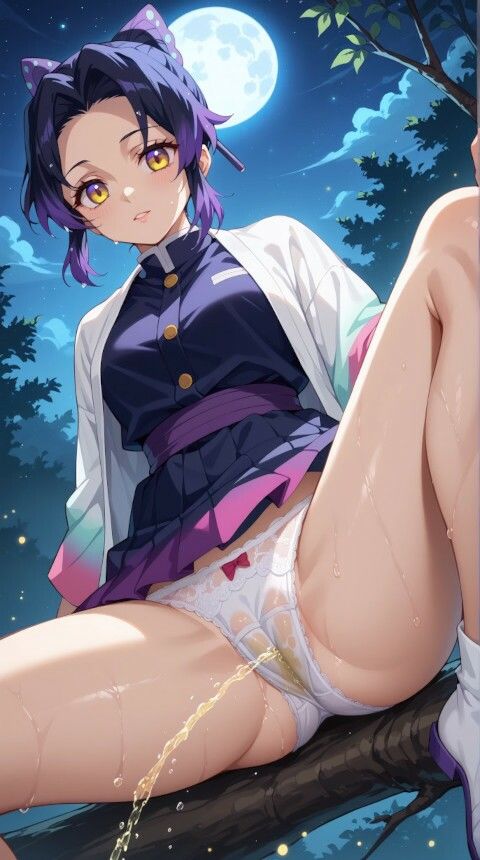 サンプル画像4:鬼〇の刃「胡〇しのぶおしっこイラスト-R18版」100枚セット(美伝プロジェクト) [d_580974]