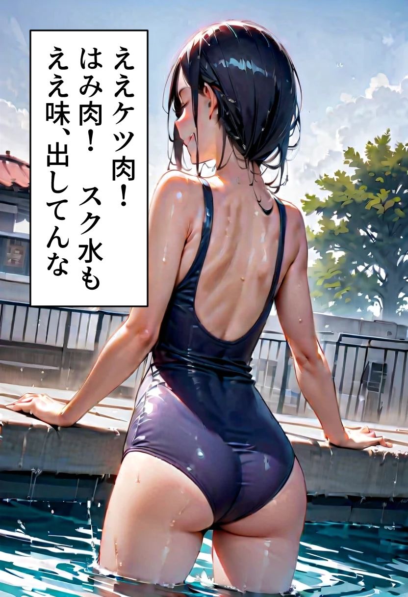 足刈がイク! スク水の尻を見る編 画像3