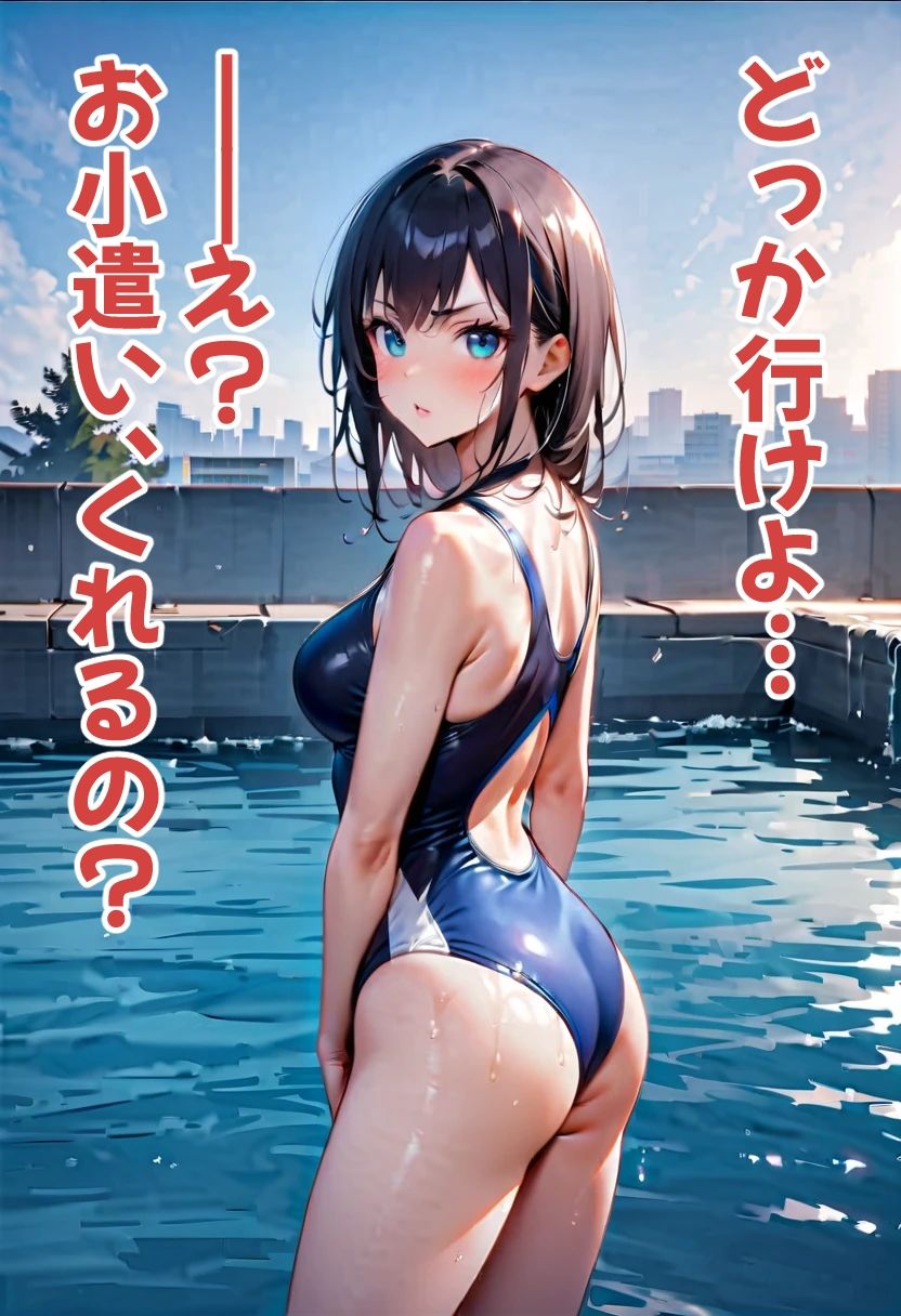 足刈がイク! スク水の尻を見る編 画像4