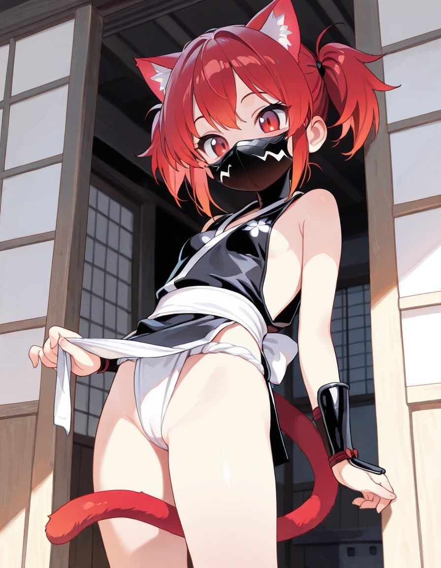マスクくノ一忍者とふんどし 画像1