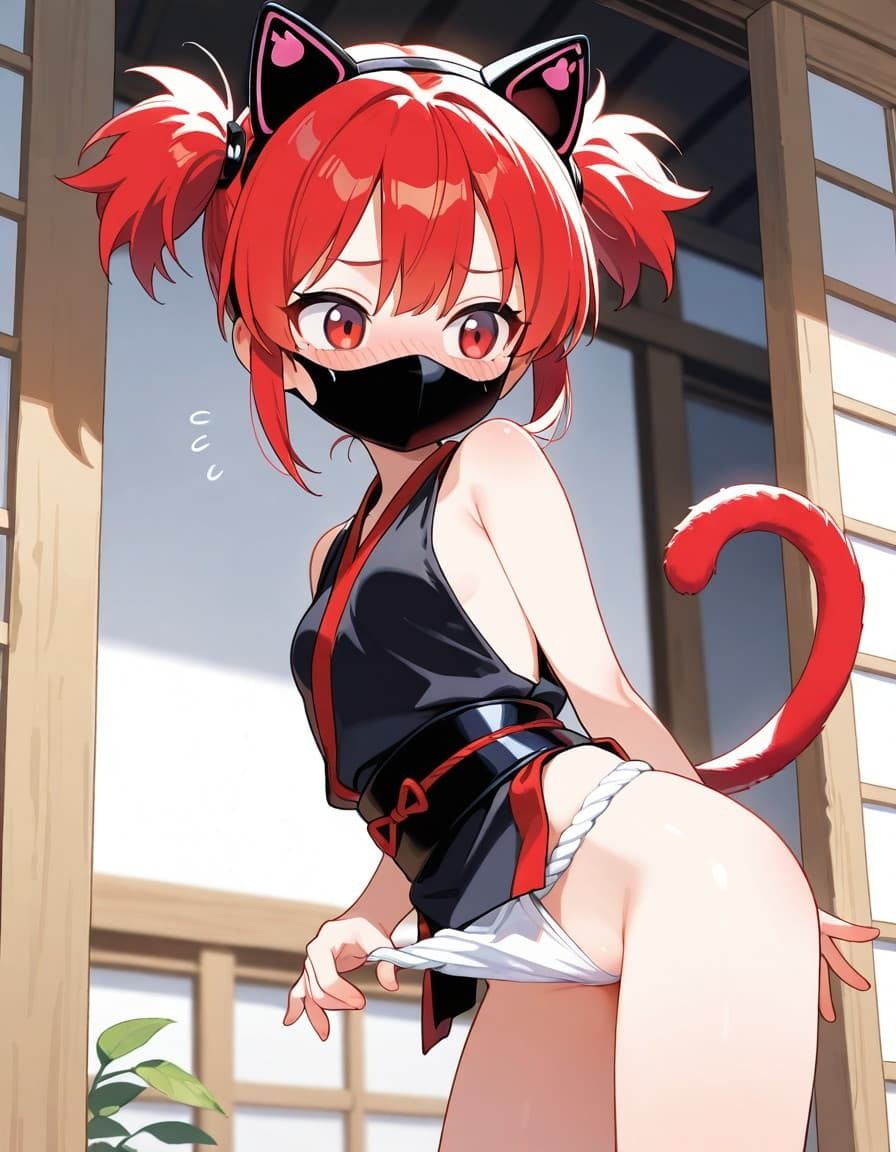 サンプル画像2:マスクくノ一忍者とふんどし(あおねこ BlueCatBoy) [d_580991]