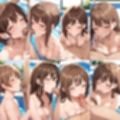 貸し切りプールで顔射しまくった【500枚】