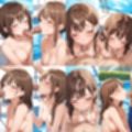 貸し切りプールで顔射しまくった【500枚】