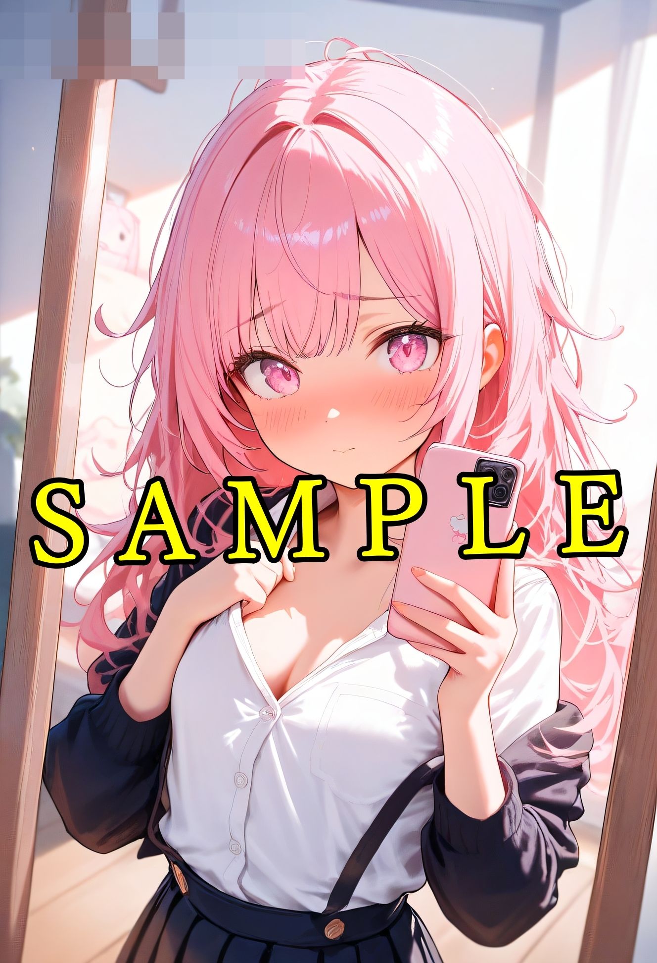 サンプル画像2:秘密の自撮り画像  ang10シリーズ(まめまめクリ子2D) [d_581038]