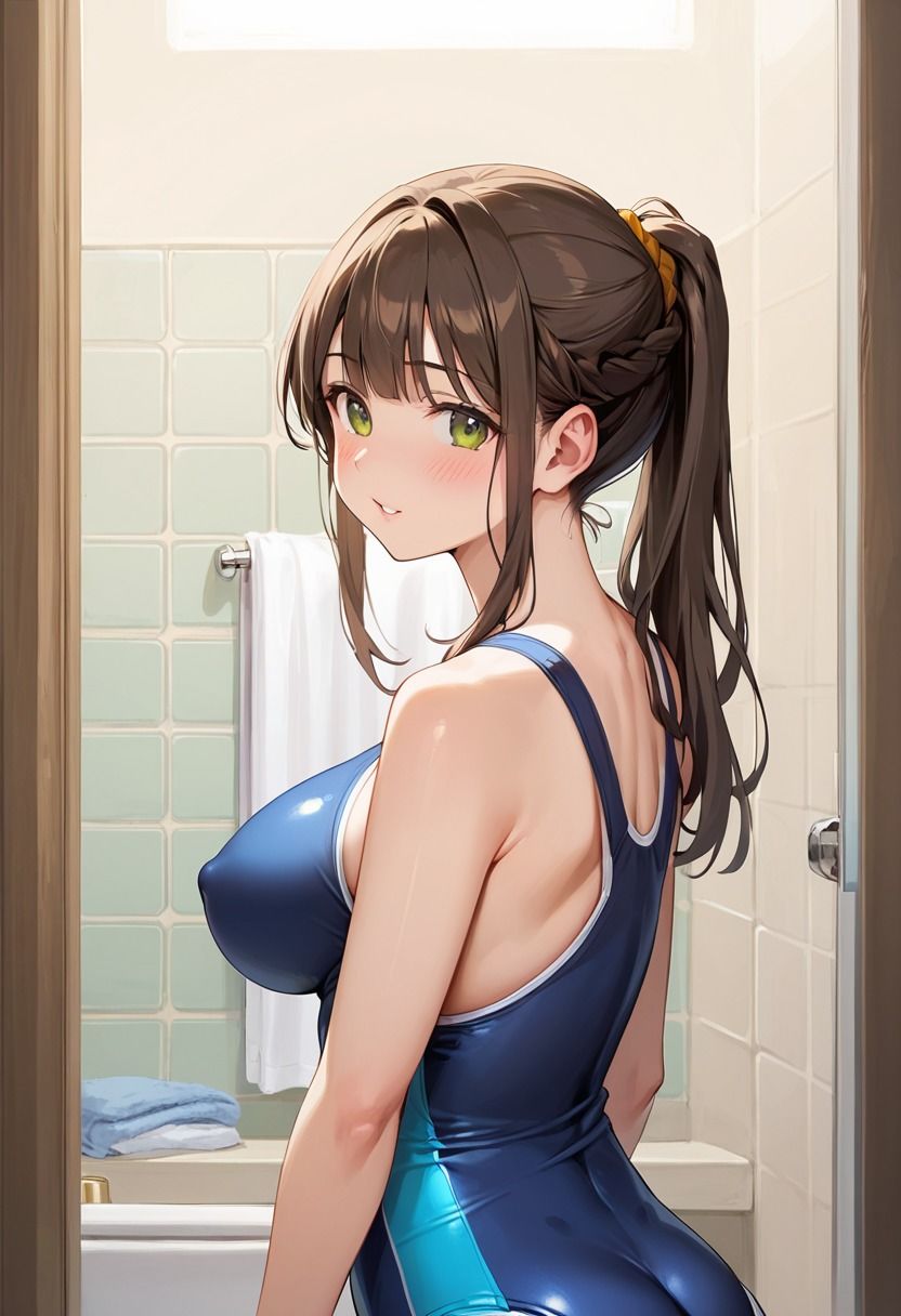 爆乳の水泳部員が肉棒特訓で完全メス堕ち_0