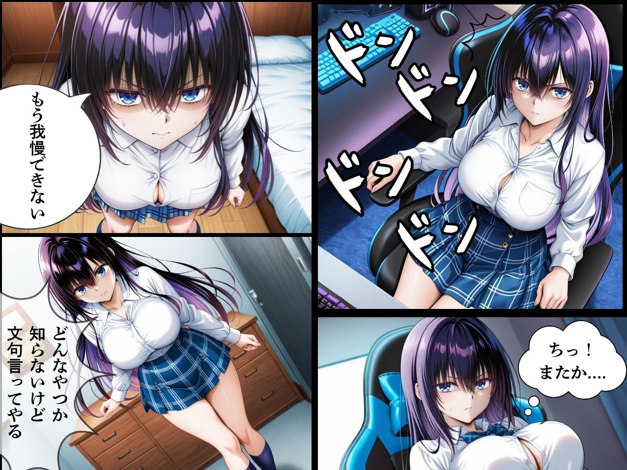 サンプル画像2:隣人種付け〜騒音注意してきた女子校生を催●調教〜(ティーチルーム) [d_581102]