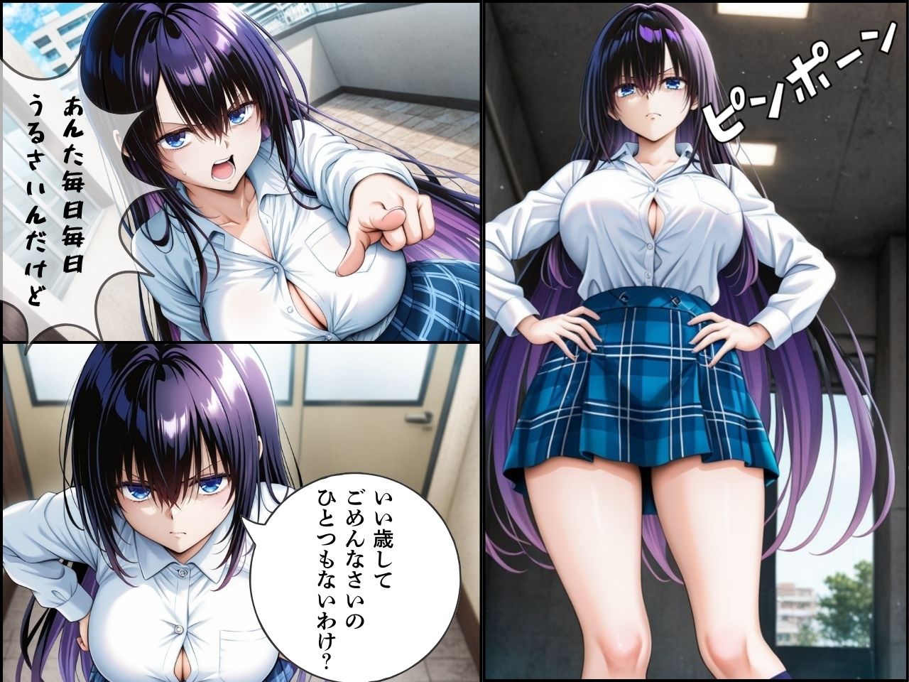 サンプル画像3:隣人種付け〜騒音注意してきた女子校生を催●調教〜(ティーチルーム) [d_581102]