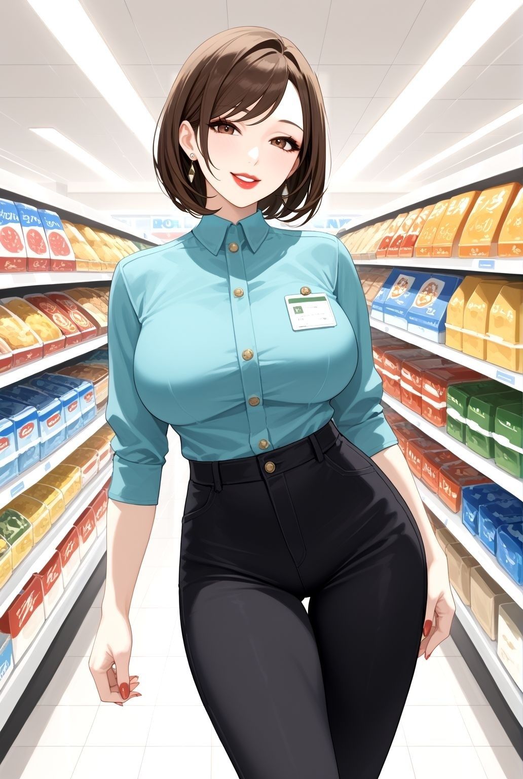 サンプル画像2:制服人妻の昼下がり   〜巨乳熟女、職場で交わる誘惑〜(快楽熟女クラブ) [d_581140]