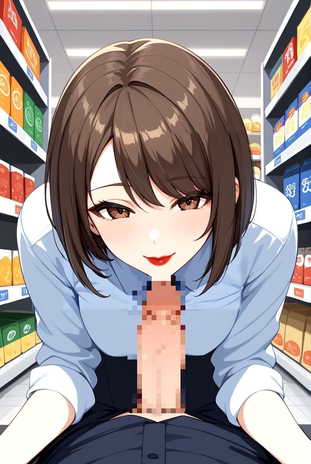 サンプル画像5:制服人妻の昼下がり   〜巨乳熟女、職場で交わる誘惑〜(快楽熟女クラブ) [d_581140]