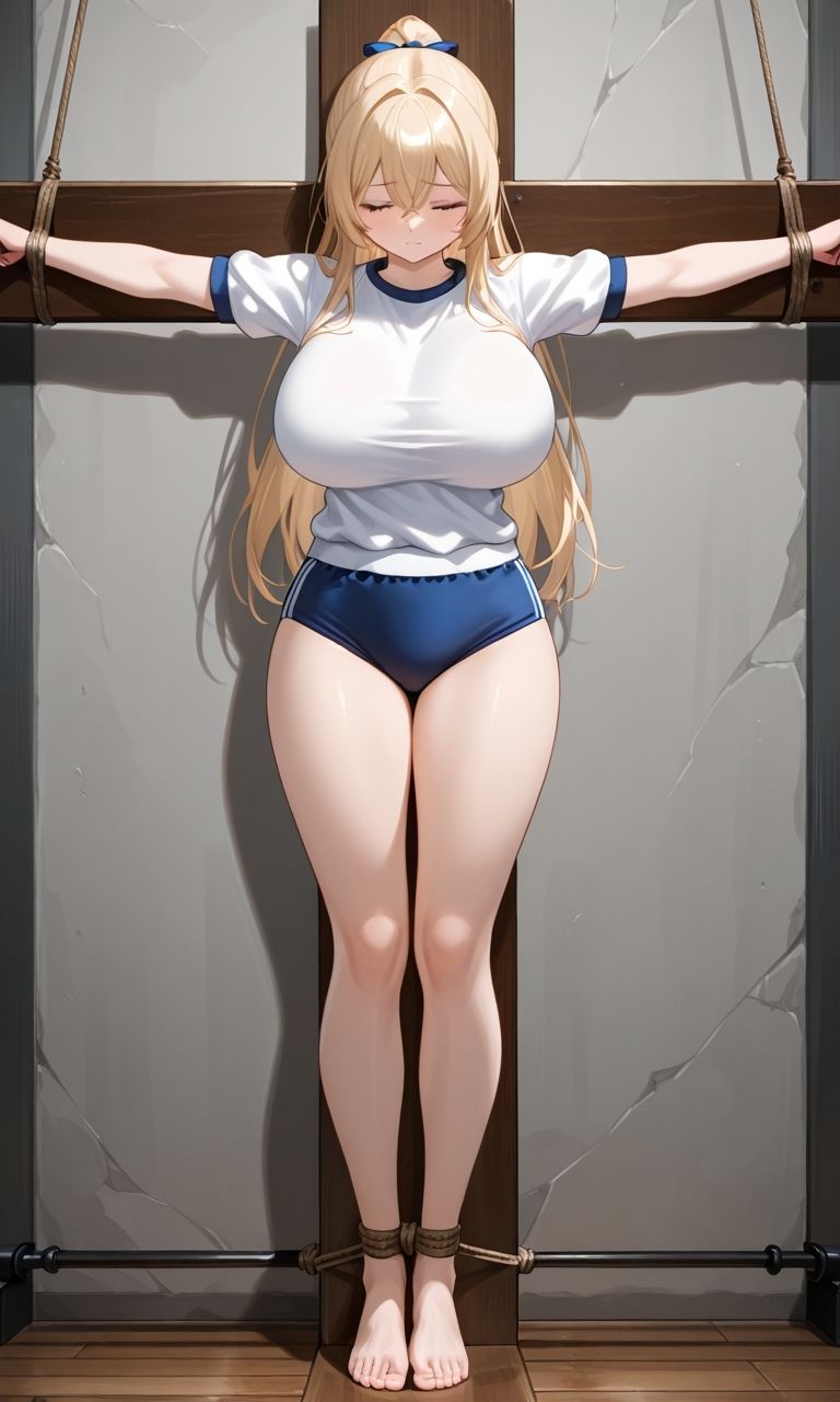 サンプル画像6:フェチコレVol.76 拘束・十字架磔された巨乳ブルマ美女たち【総枚数250枚】(満点星) [d_581143]