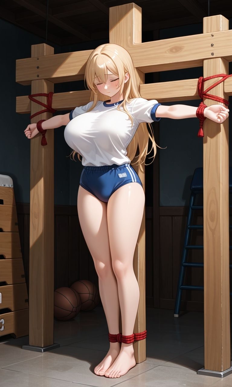 フェチコレVol.76 拘束・十字架磔された巨乳ブルマ美女たち【総枚数250枚】 画像9