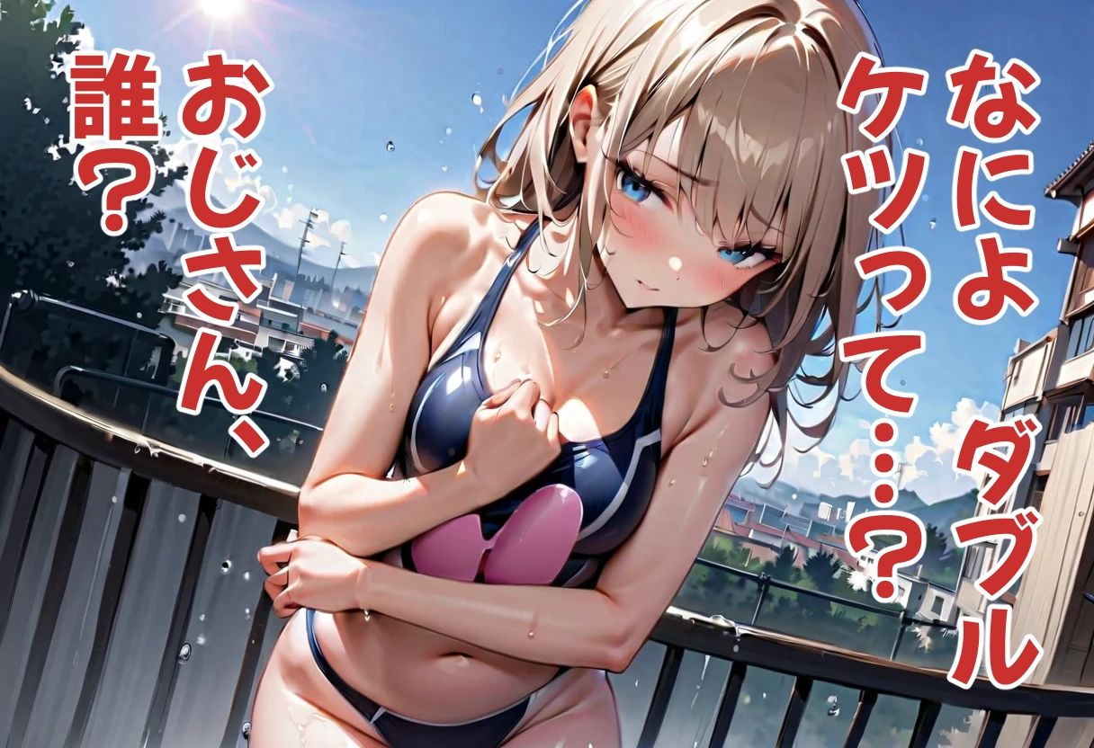 サンプル画像3:足パパがイク！  スク水の尻を見る編(コーンパン) [d_581156]