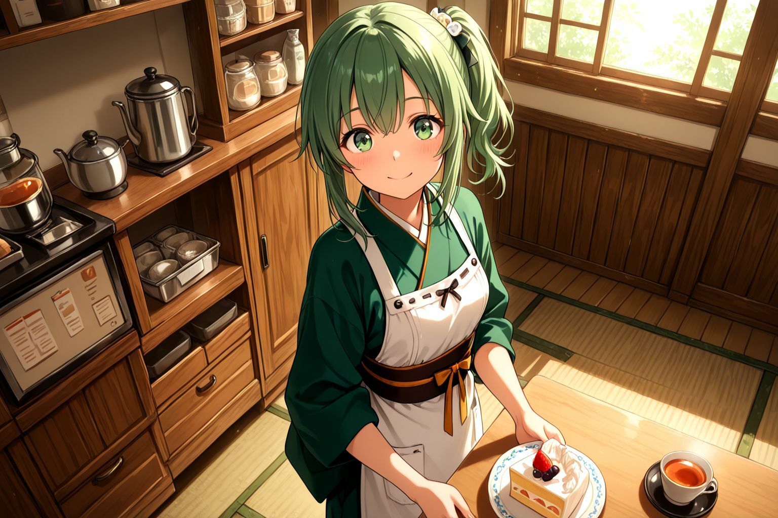 サンプル画像2:ミックスガールズコレクション和服美美少女と休憩中にお店でイチャイチャセックス(えちえち) [d_581191]