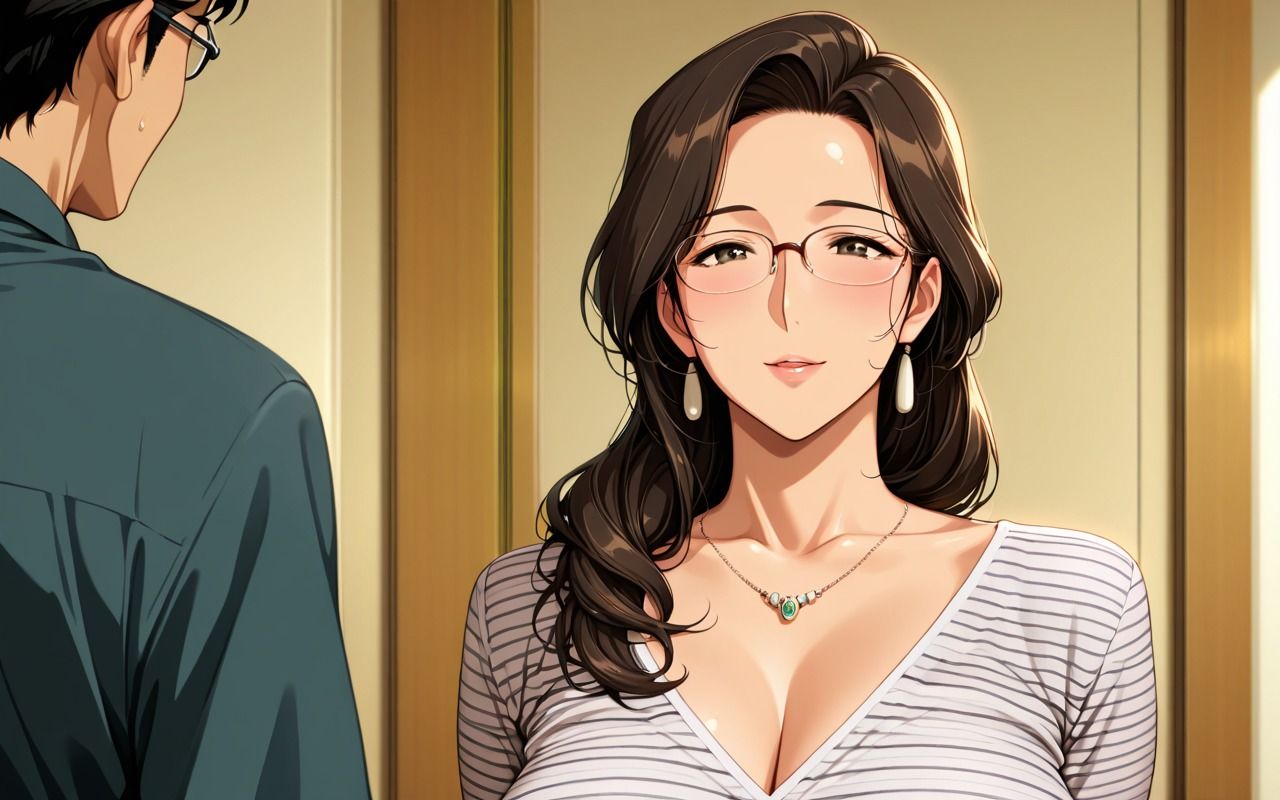 サンプル画像1:性処理お母さん  息子のチンポを誘惑(パパイヤ) [d_581199]