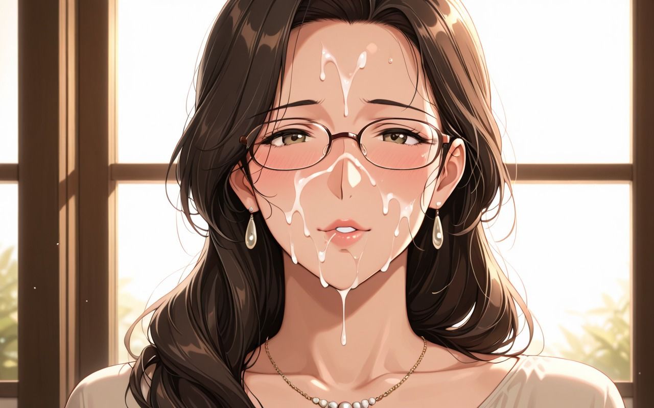 サンプル画像4:性処理お母さん  息子のチンポを誘惑(パパイヤ) [d_581199]