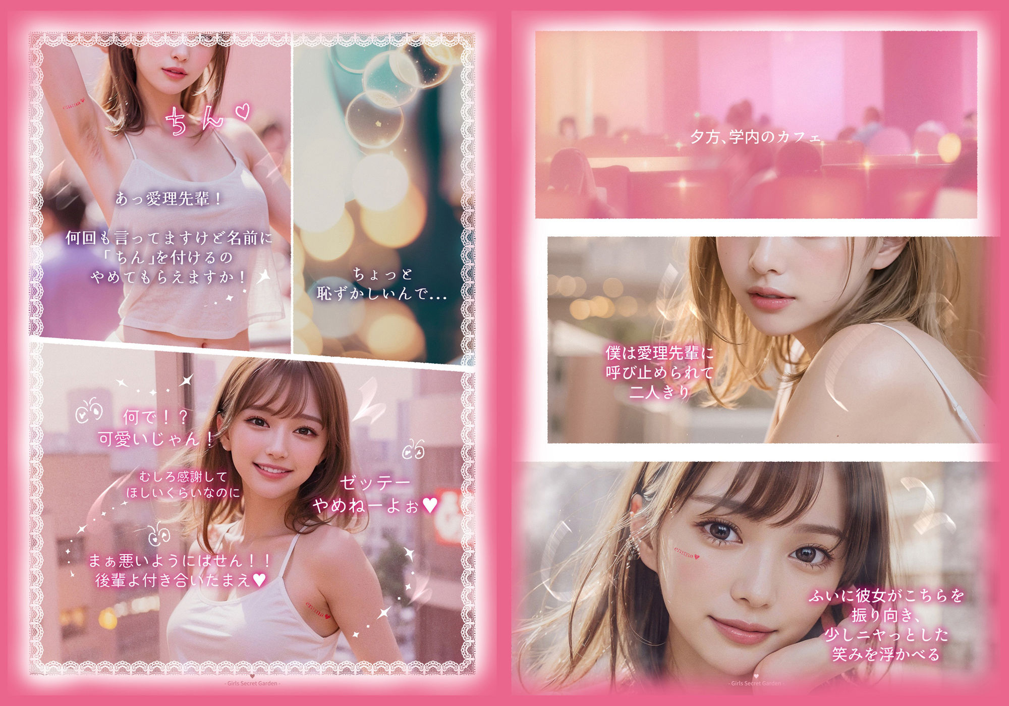 サンプル画像2:【刺激臭】第2話・初キスと恋の話し(Girls Secret Garden) [d_581211]