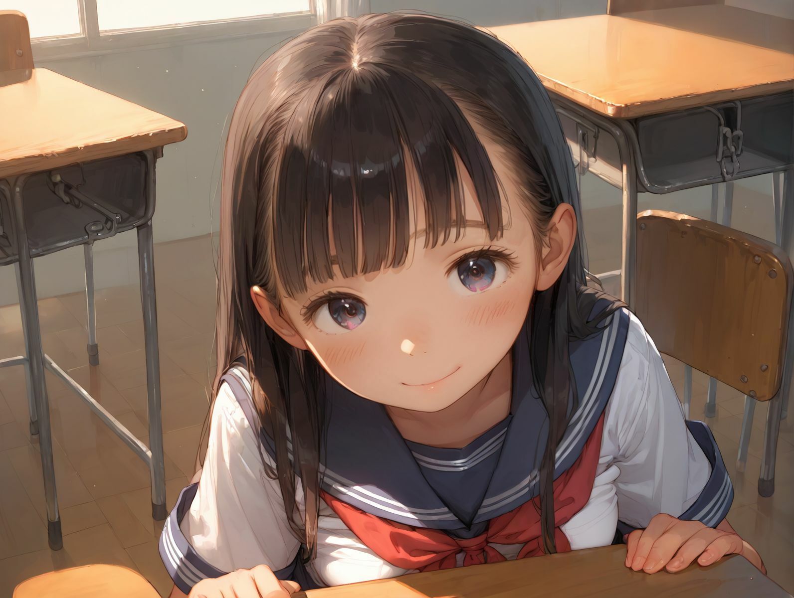 ロリロリ妹のおま〇こに中出し 画像1