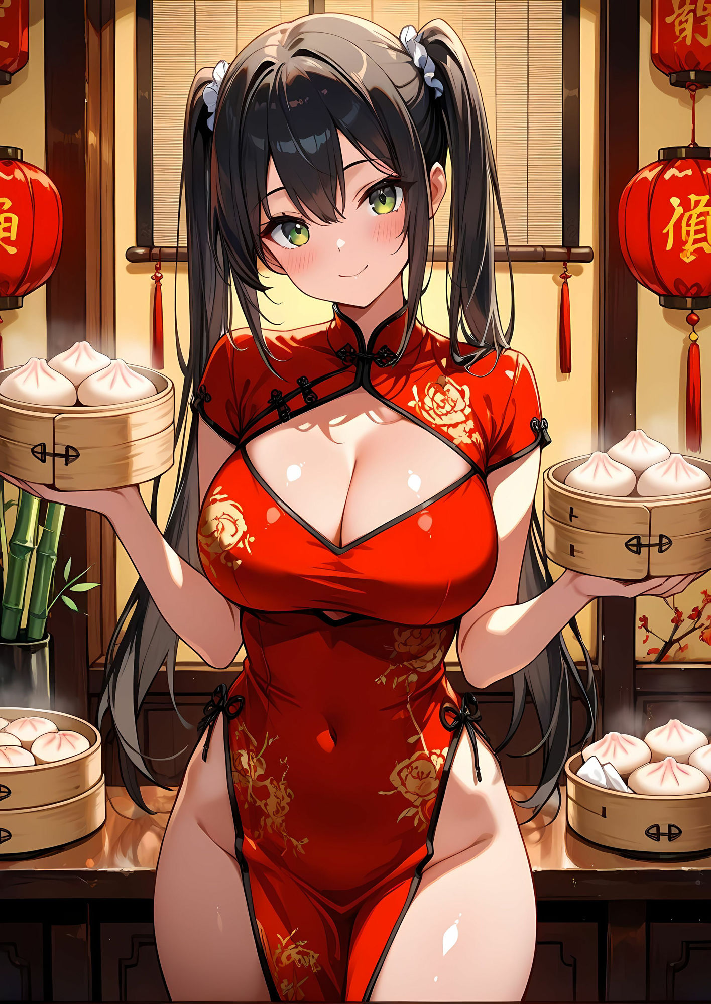 サンプル画像1:裏チャイナ店の密着接客 〜スリットの奥、感じてほしいの〜(おはなみ) [d_581237]