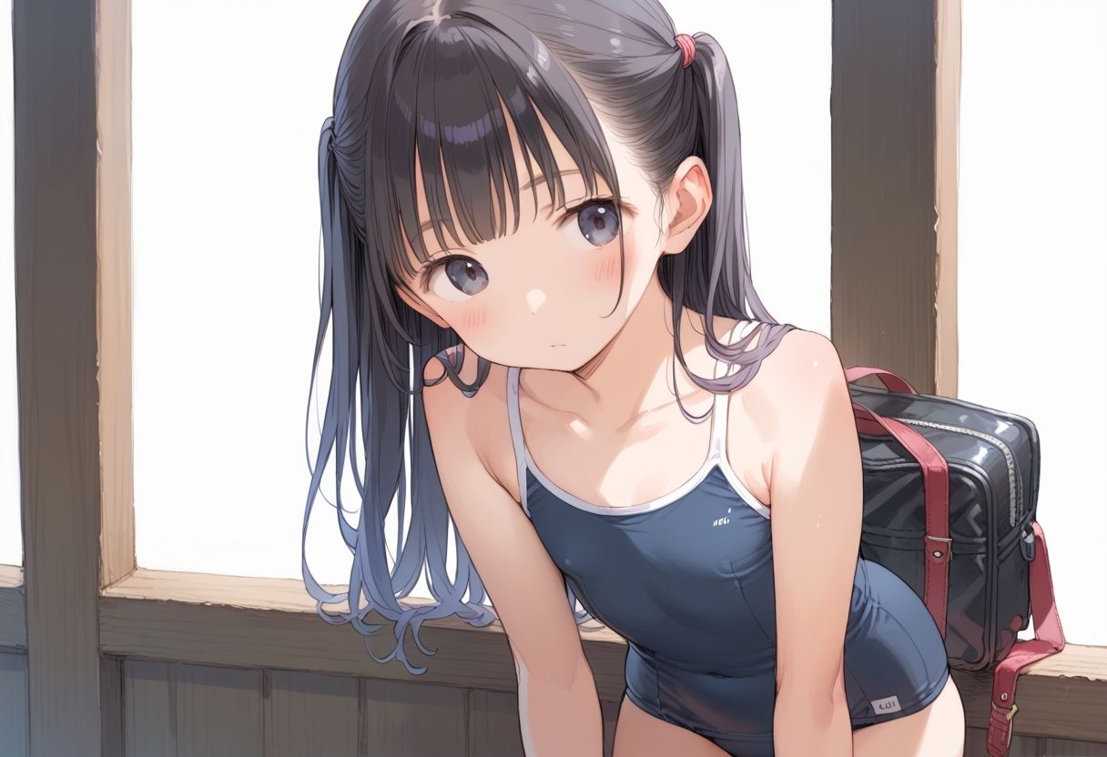 ちっぱいスク水 少女の放課後画像no.1