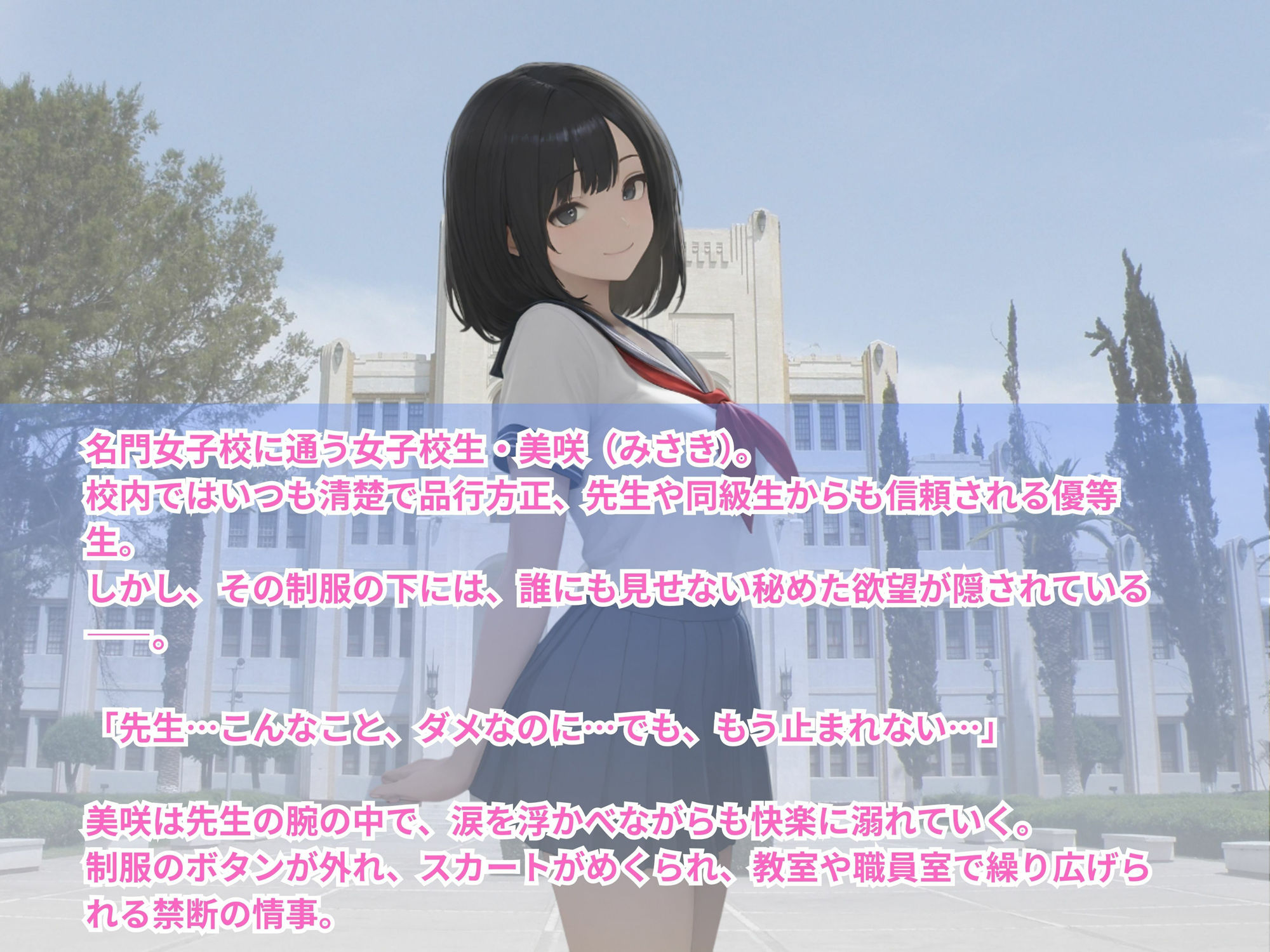 サンプル画像1:清楚な優等生の乱れる放課後(パンプキンちゃん) [d_581344]