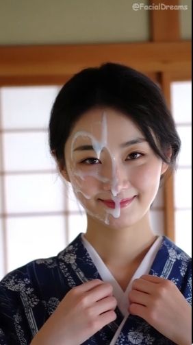 サンプル画像1:顔射後の余韻 – 着物編 Vol.1(FacialDreams) [d_581417]