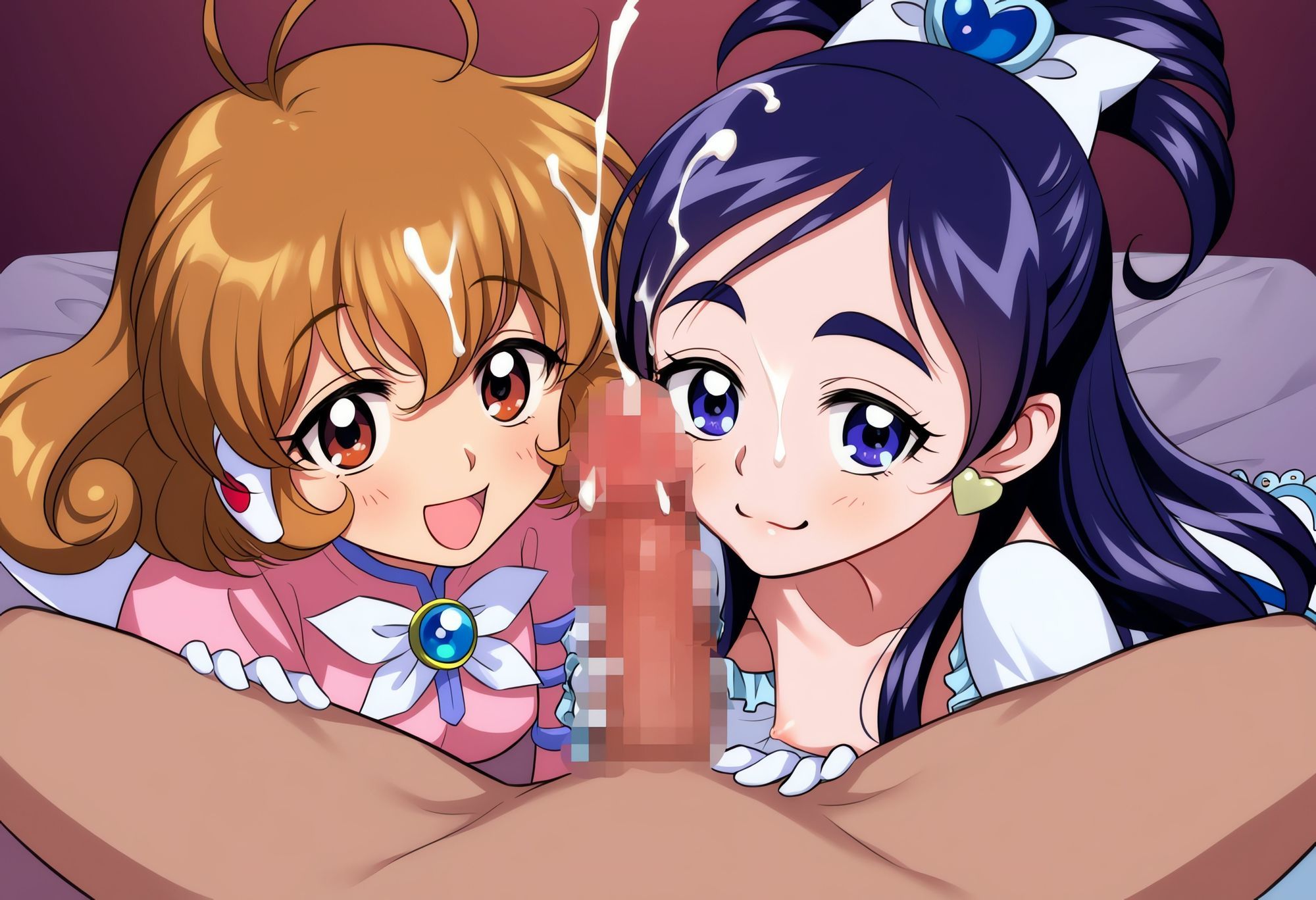 サンプル画像2:一番えっちな魔法少？ ゆいちゃんとラブラブエッチ(ぬぎかけぱんつ) [d_581423]